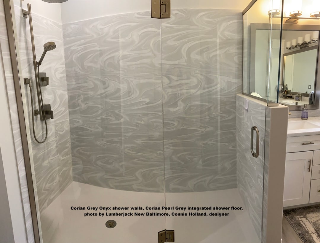 Solid Surface Showers